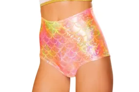 CC401 - Scale High Waist Mermaid Shorts