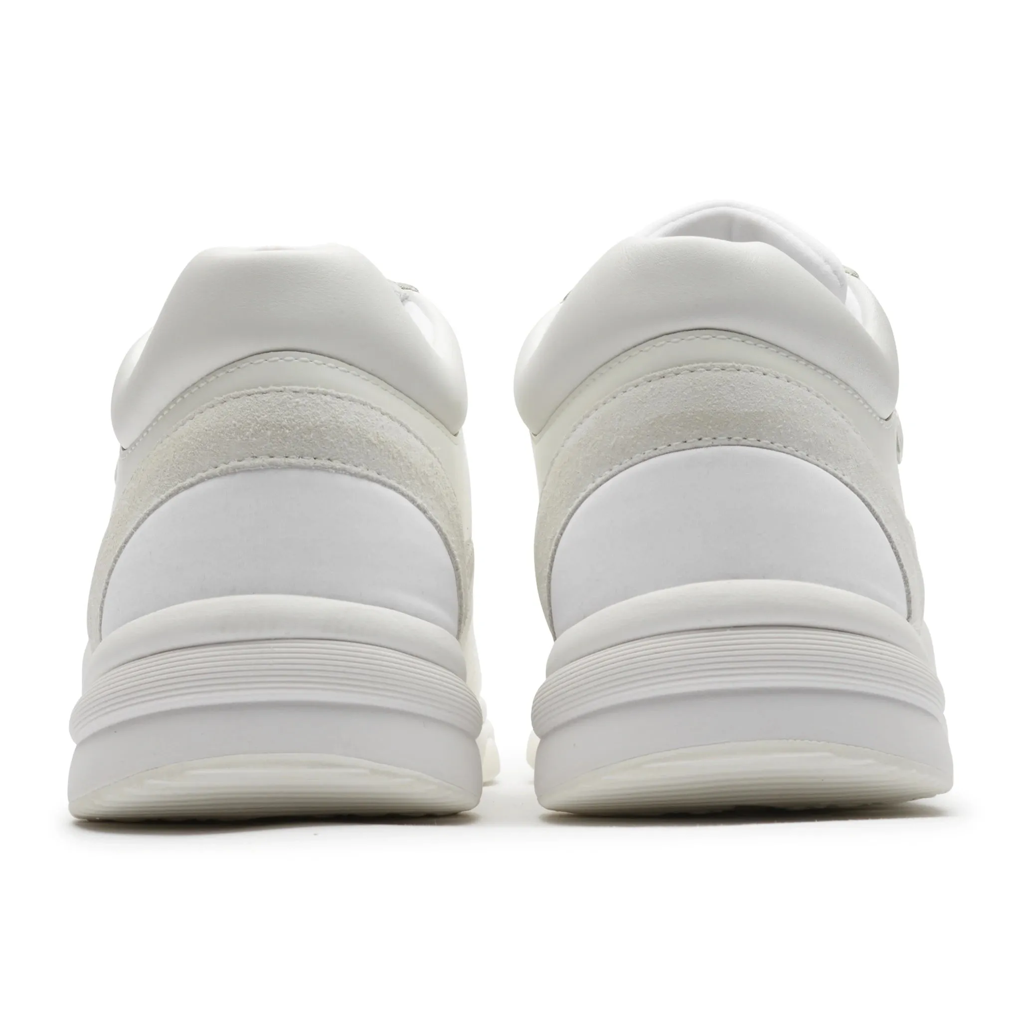 Chanel CC Logo Triple White Sneaker - Preloved