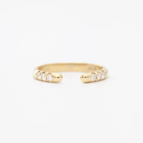 Chubby Diamond Equilibrium Cuff Ring