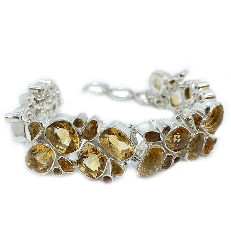 Citrine Boho Style Gemstone Bracelet