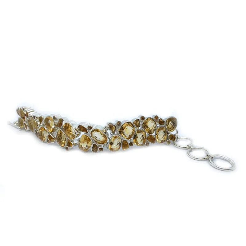 Citrine Boho Style Gemstone Bracelet