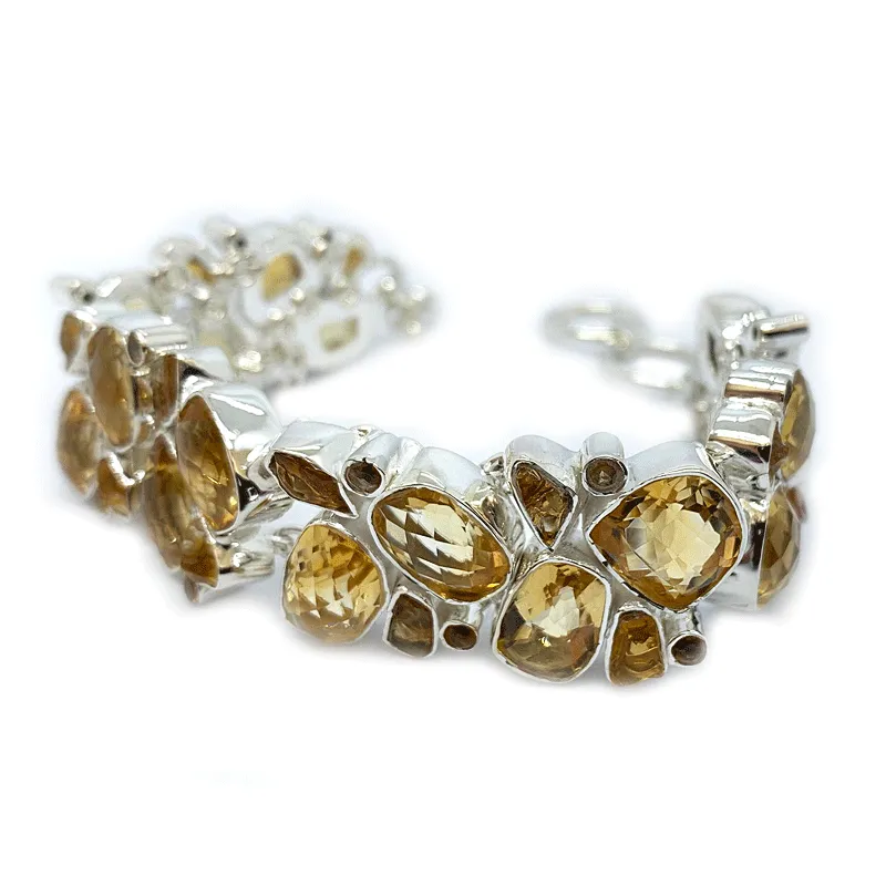 Citrine Boho Style Gemstone Bracelet