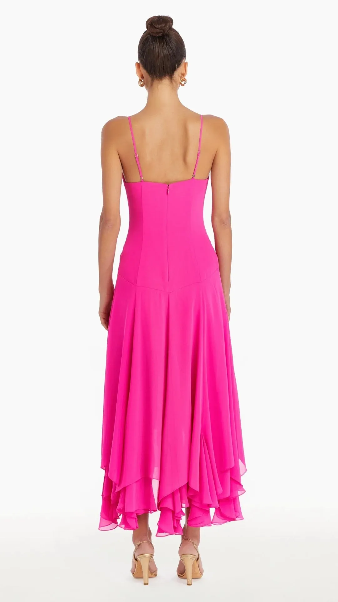 CLEMENZA DRESS - HOT PINK