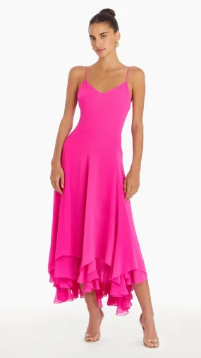 CLEMENZA DRESS - HOT PINK