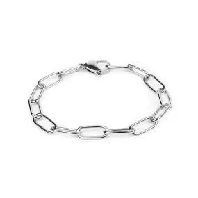 Clip Cable Bracelet - Silver 7mm