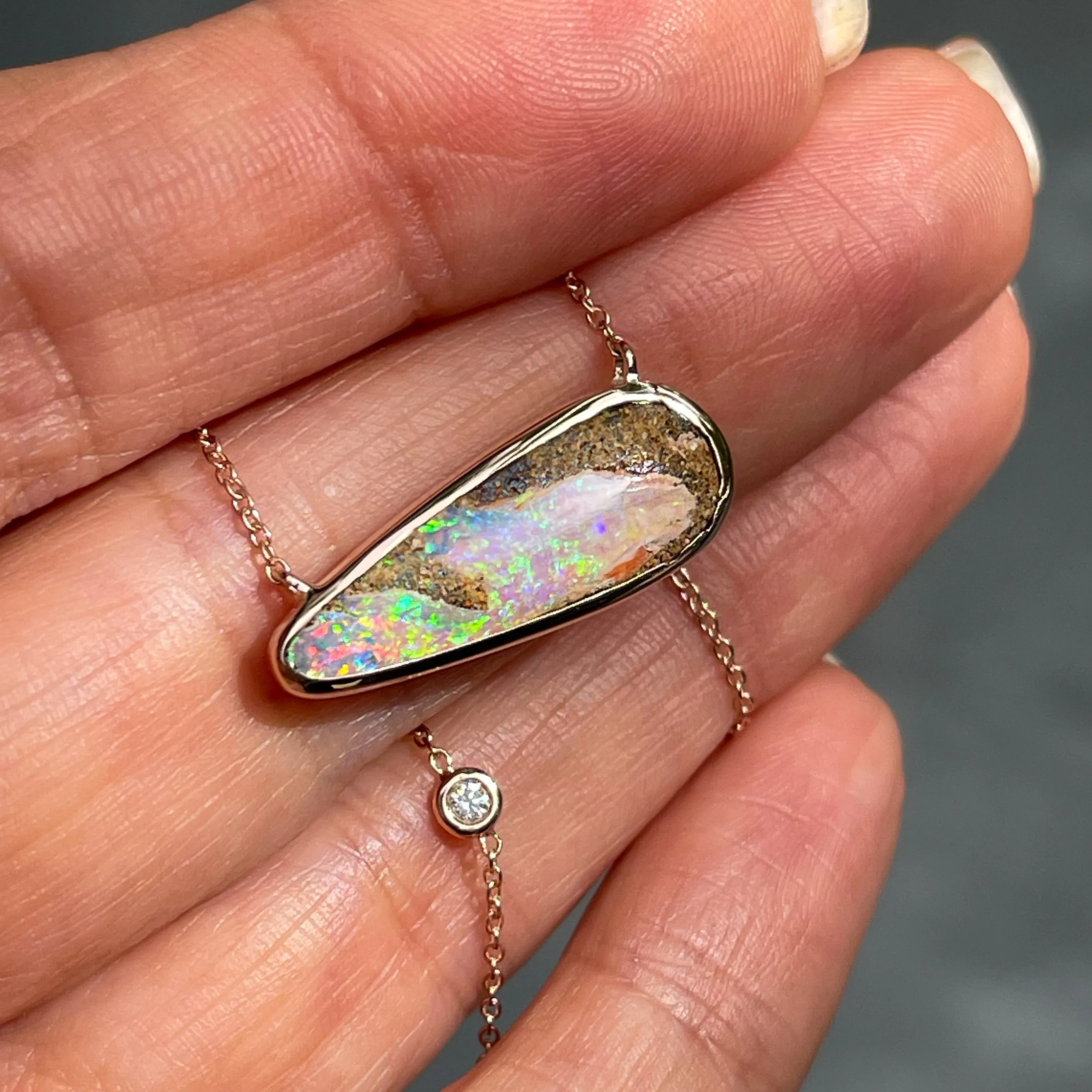 Cloud Nine Dali Australian Opal Necklace