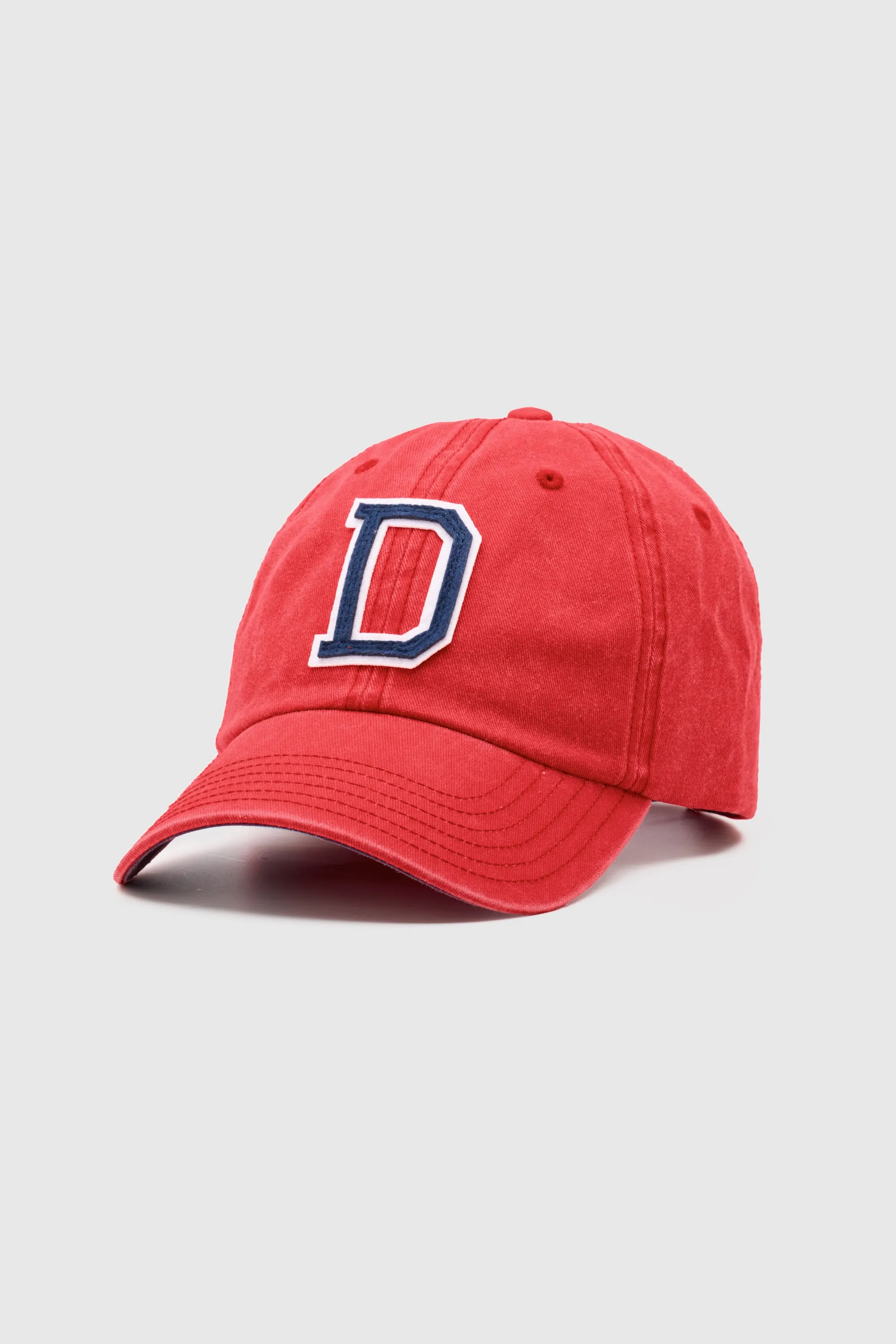 Collegiate Letter Cap Washed Red