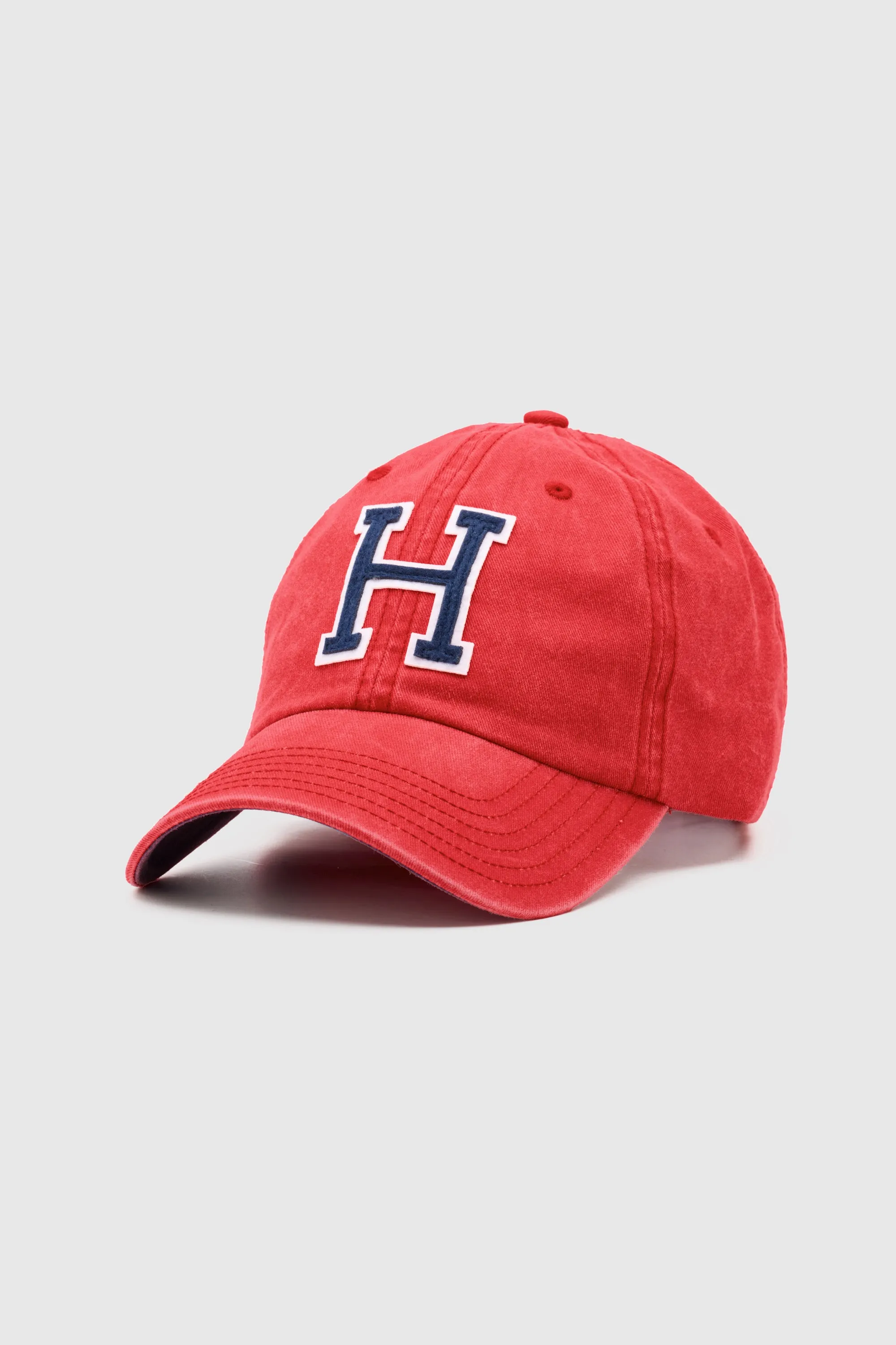 Collegiate Letter Cap Washed Red