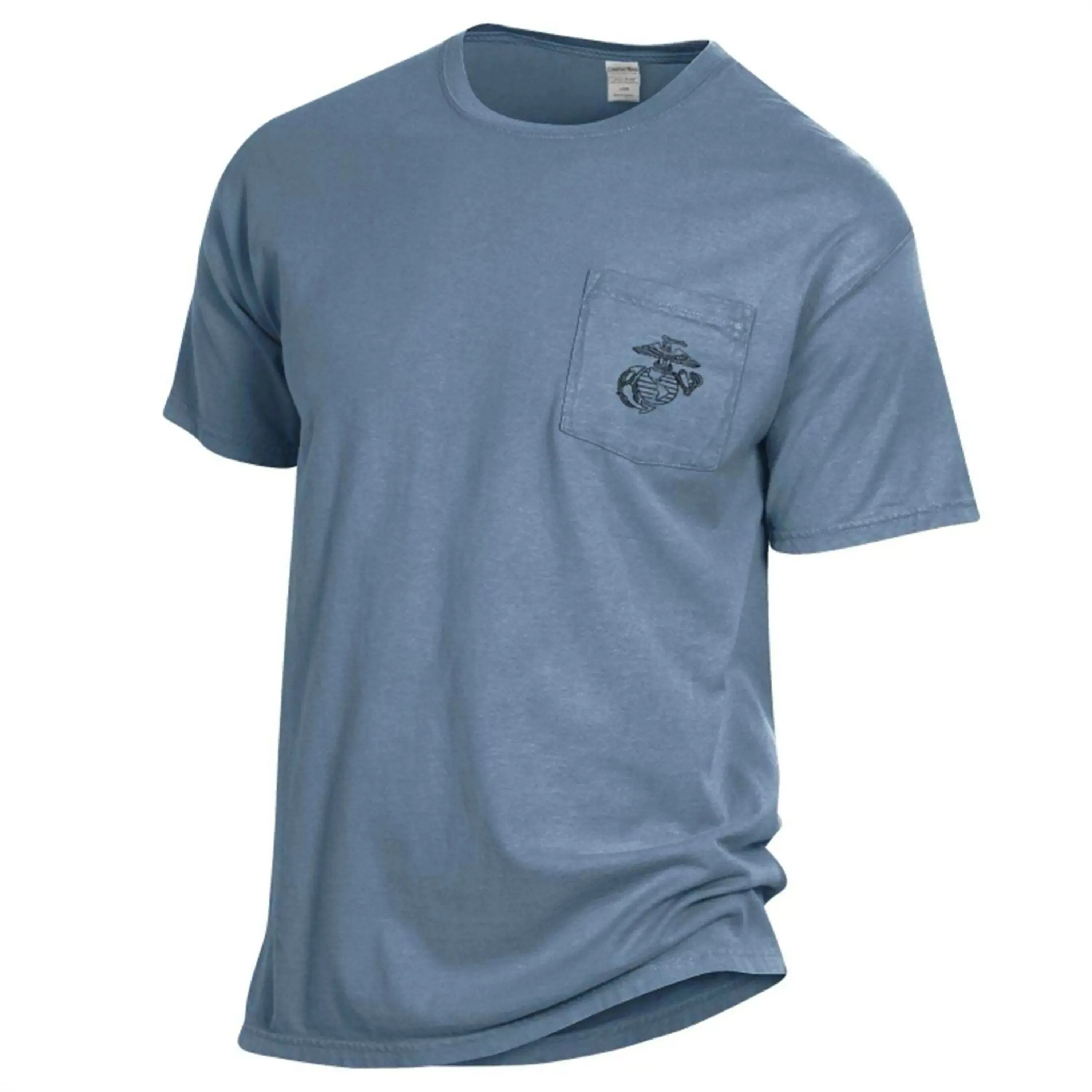 Comfort Wash EGA Saltwater Blue Pocket Tee