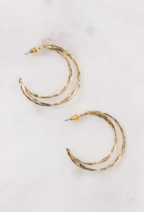 Crescent Hoop Earrings