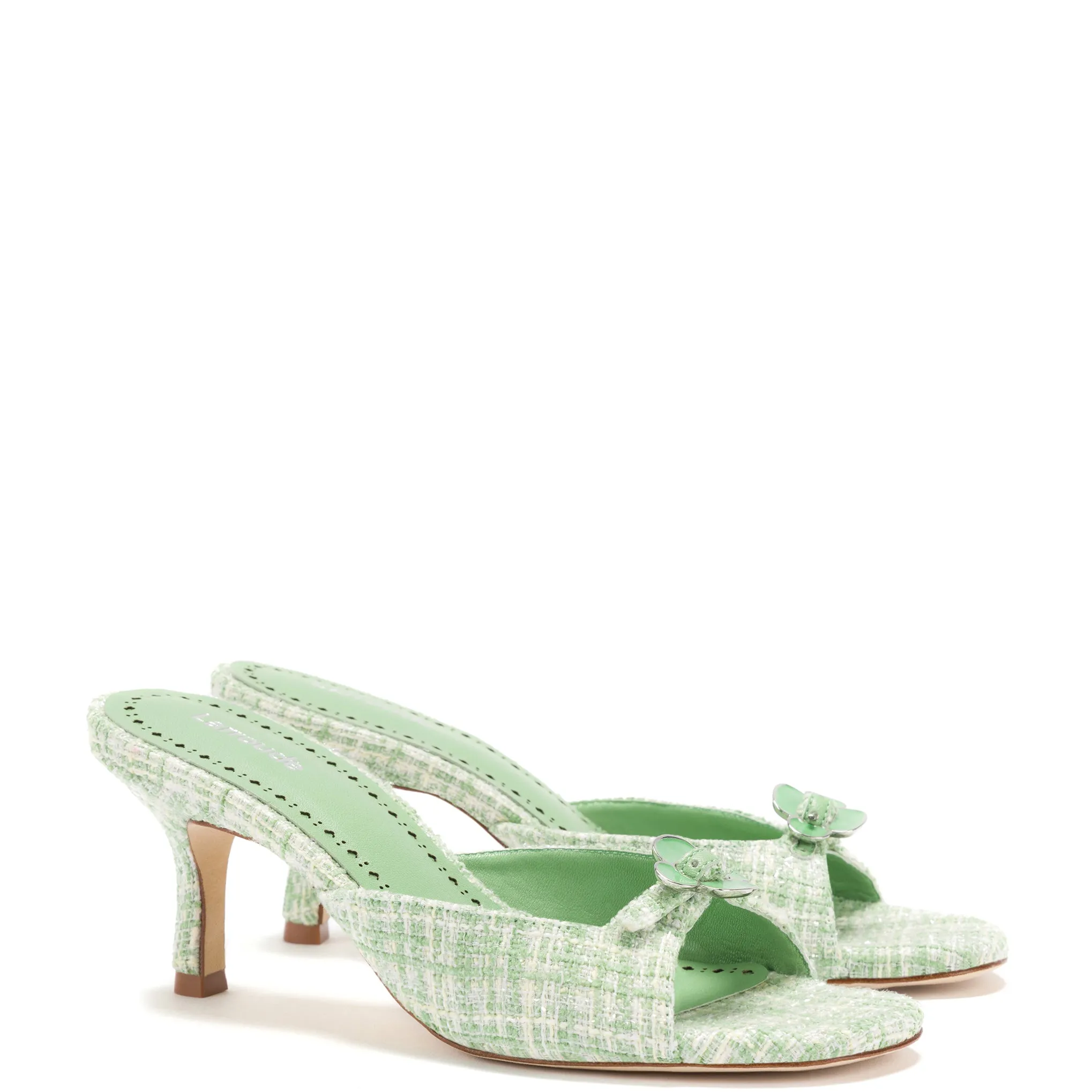 Daisy Mule In Mint Tweed