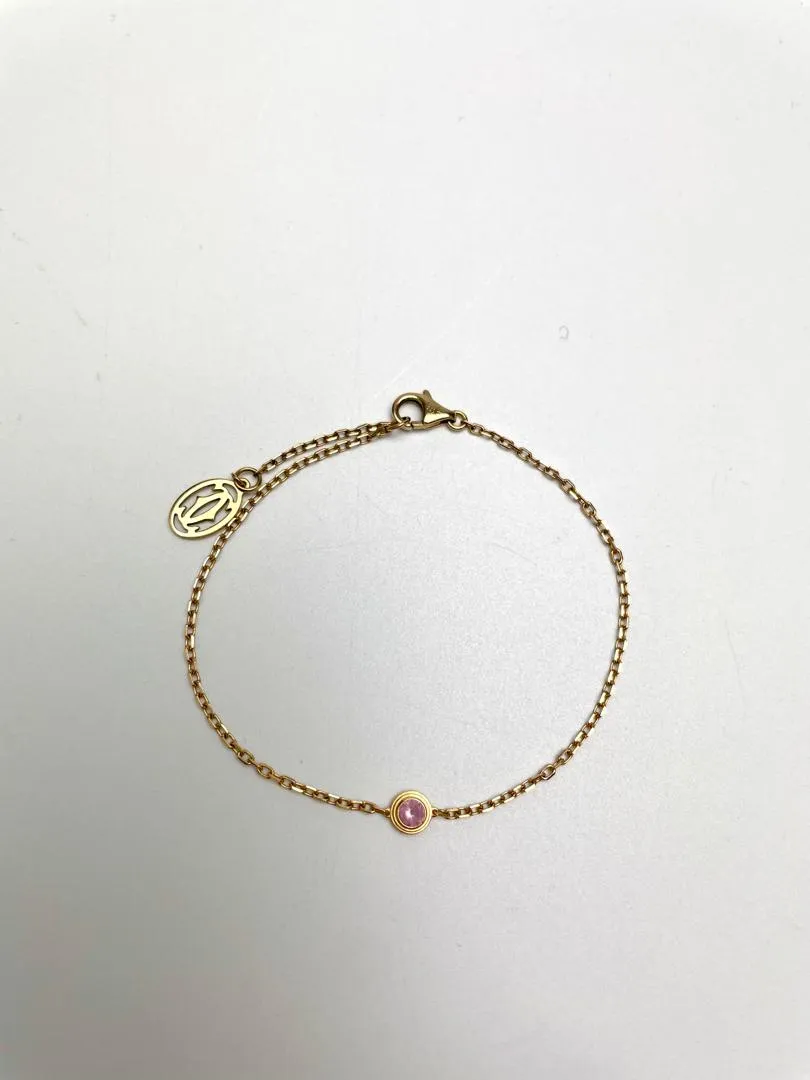 D'Amour Bracelet in Rose Gold/Pink Sapphire