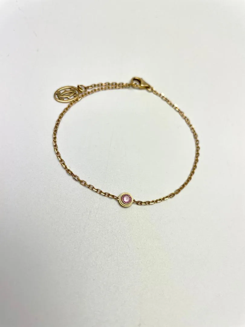 D'Amour Bracelet in Rose Gold/Pink Sapphire