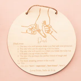 Definition Father Plaque - Multiple Children