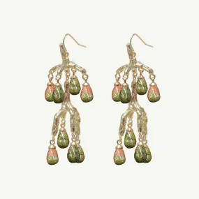 Delia Unakite Jasper Earrings Medium