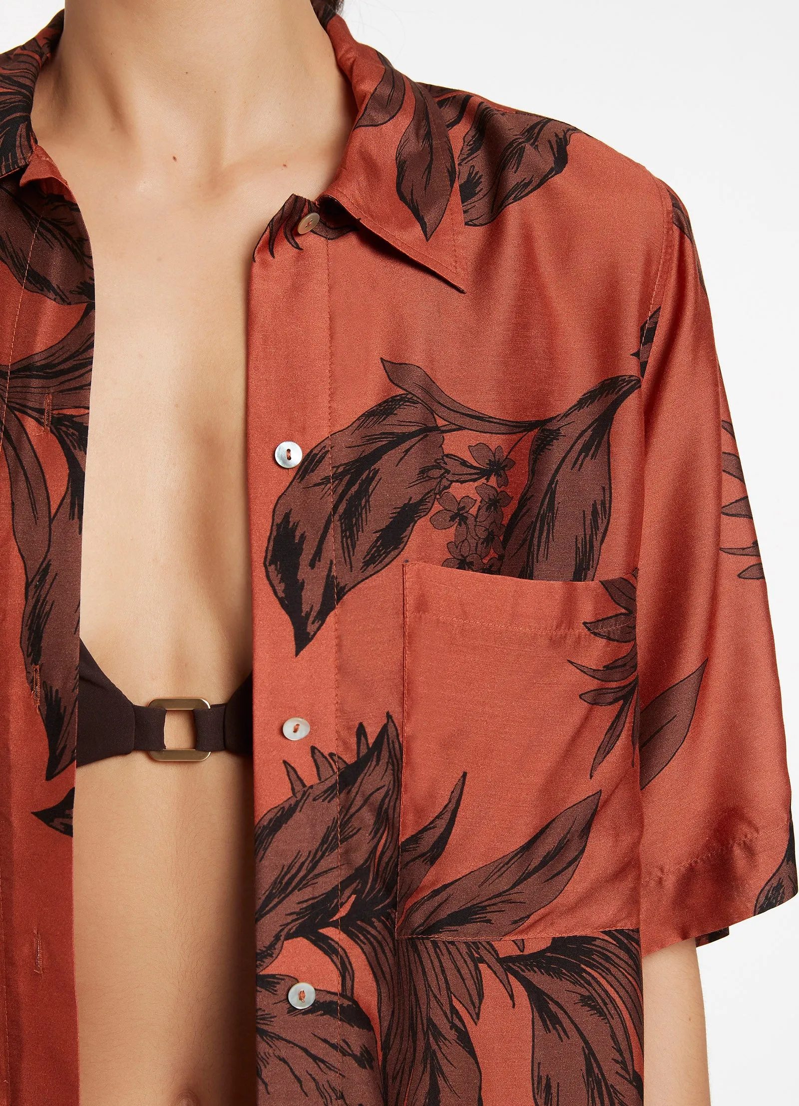 Desert Palm Shirt - Terracotta