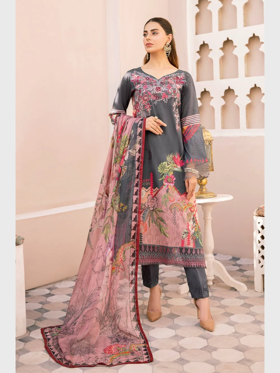 Designer Lawn & Silk Embroidery