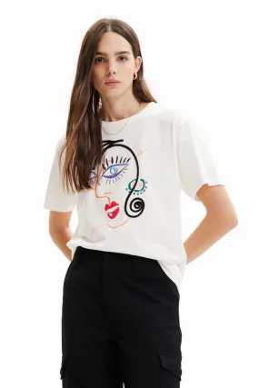 DESIGUAL FACE  SHORT SLEEVED T-SHIRT