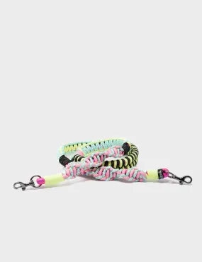 Detachable Shoulder Strap - Green and Pink Handwoven Paracord