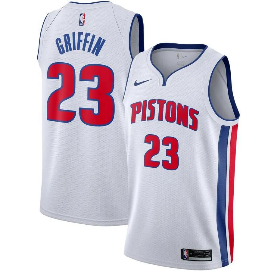 Detroit Pistons Blake Griffin Nike Swingman Icon Jersey Kids - White | Ireland Y4698C1