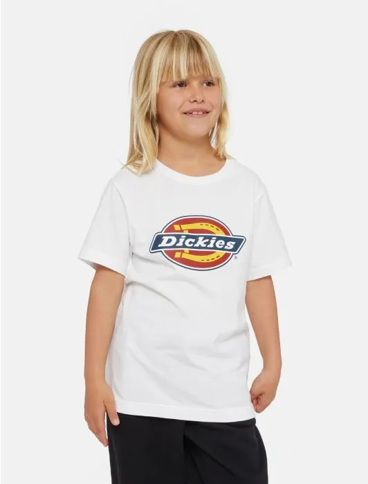 DICKIES - Kids' Icon Logo T-Shirt - WHITE