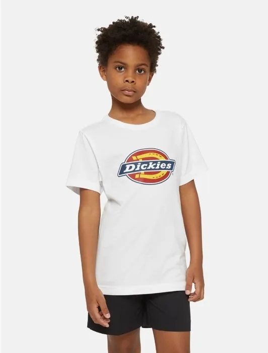 DICKIES - Kids' Icon Logo T-Shirt - WHITE