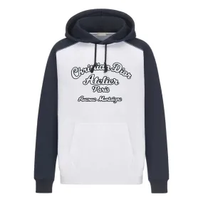 DIOR ATELIER WHITE & NAVY HOODIE