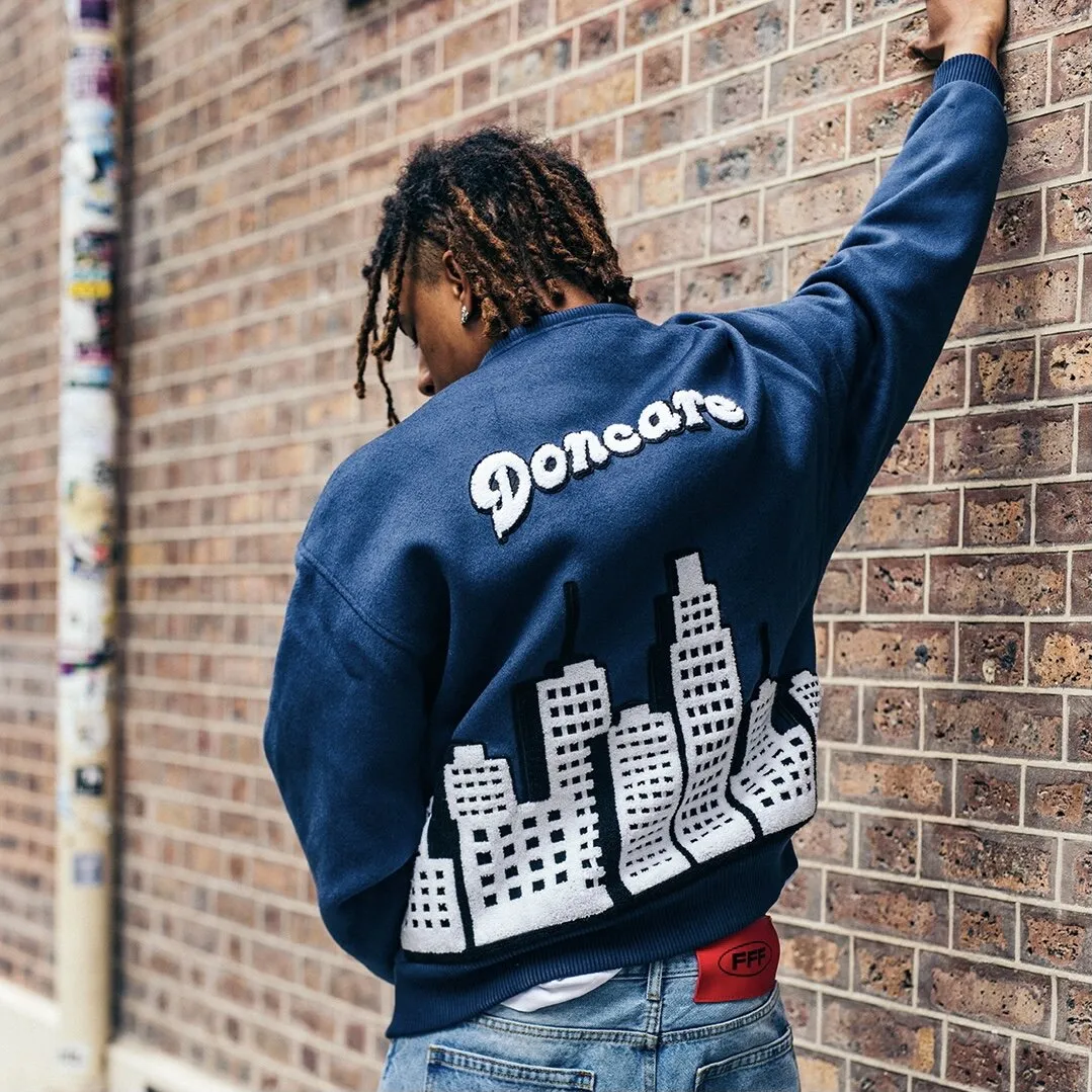 DONCARE (AFGK) "City View Collage Jacket" - Navy Blue