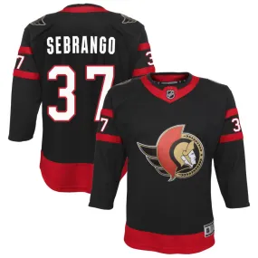 Donovan Sebrango Ottawa Senators Youth Home Premier Jersey - Black