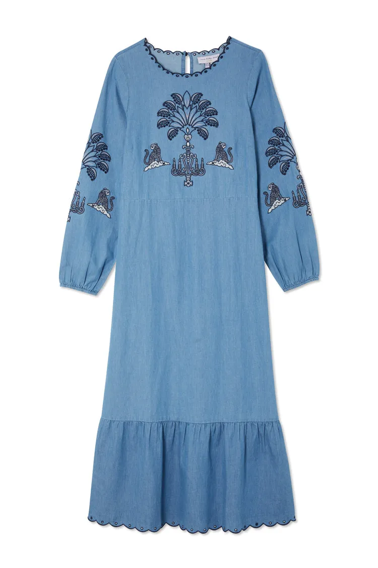 Dreaming In The Clouds Denim Dress