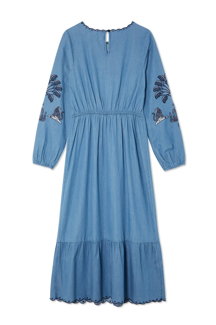 Dreaming In The Clouds Denim Dress