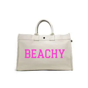 East West Bag: Natural with Pink Matte BEACHY