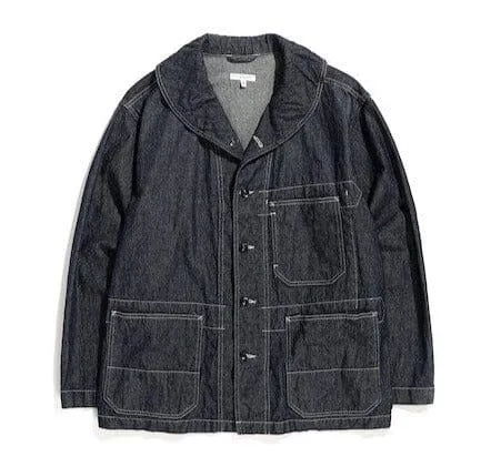 Engineered Garments - Shawl Collar Utility Jacket - Indigo Industrial 8oz Denim