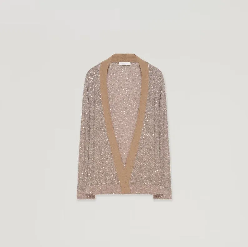 FABIANA FILIPPI Sequinned Blush Cardigan