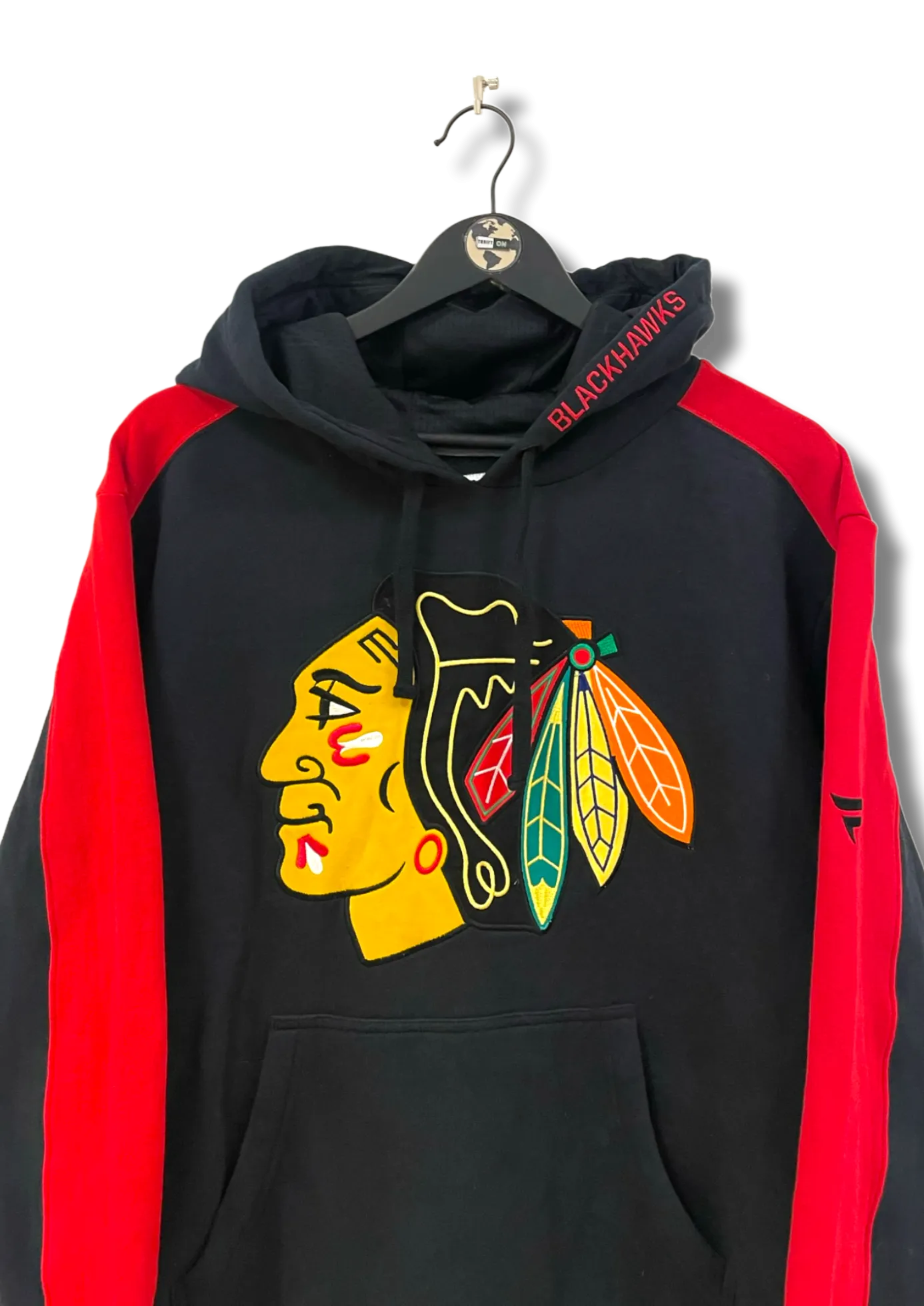 Fanatics Black Hawks Hoodie L