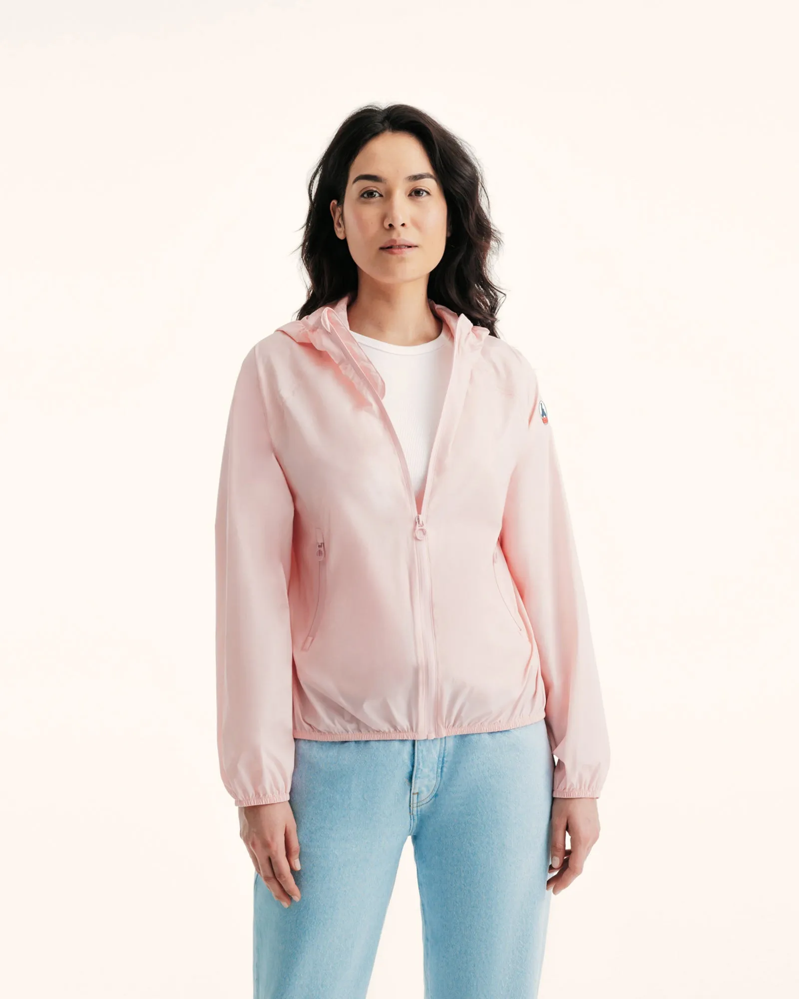 Feroe packable waterproof jacket Peach pink