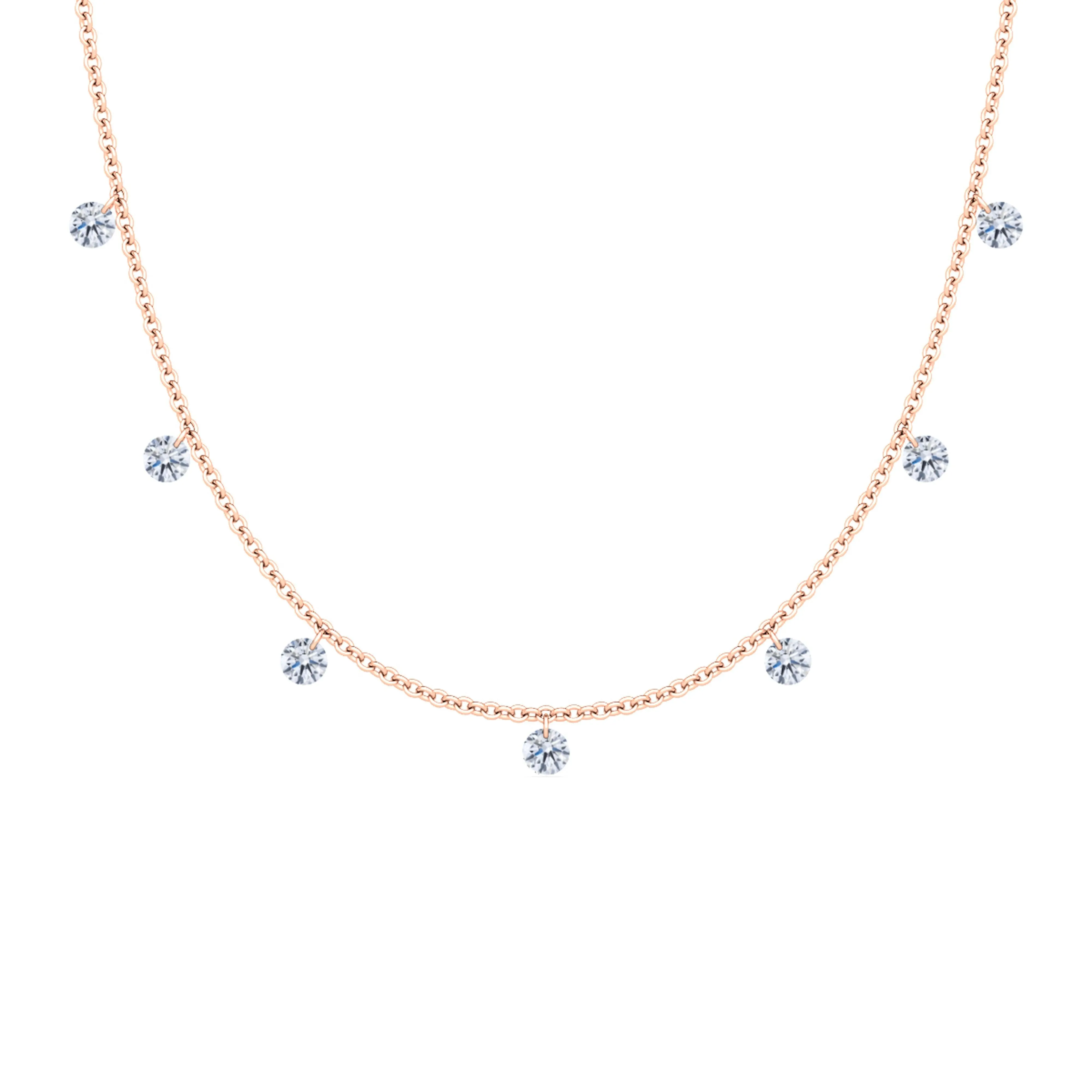 Floating Diamond Necklace