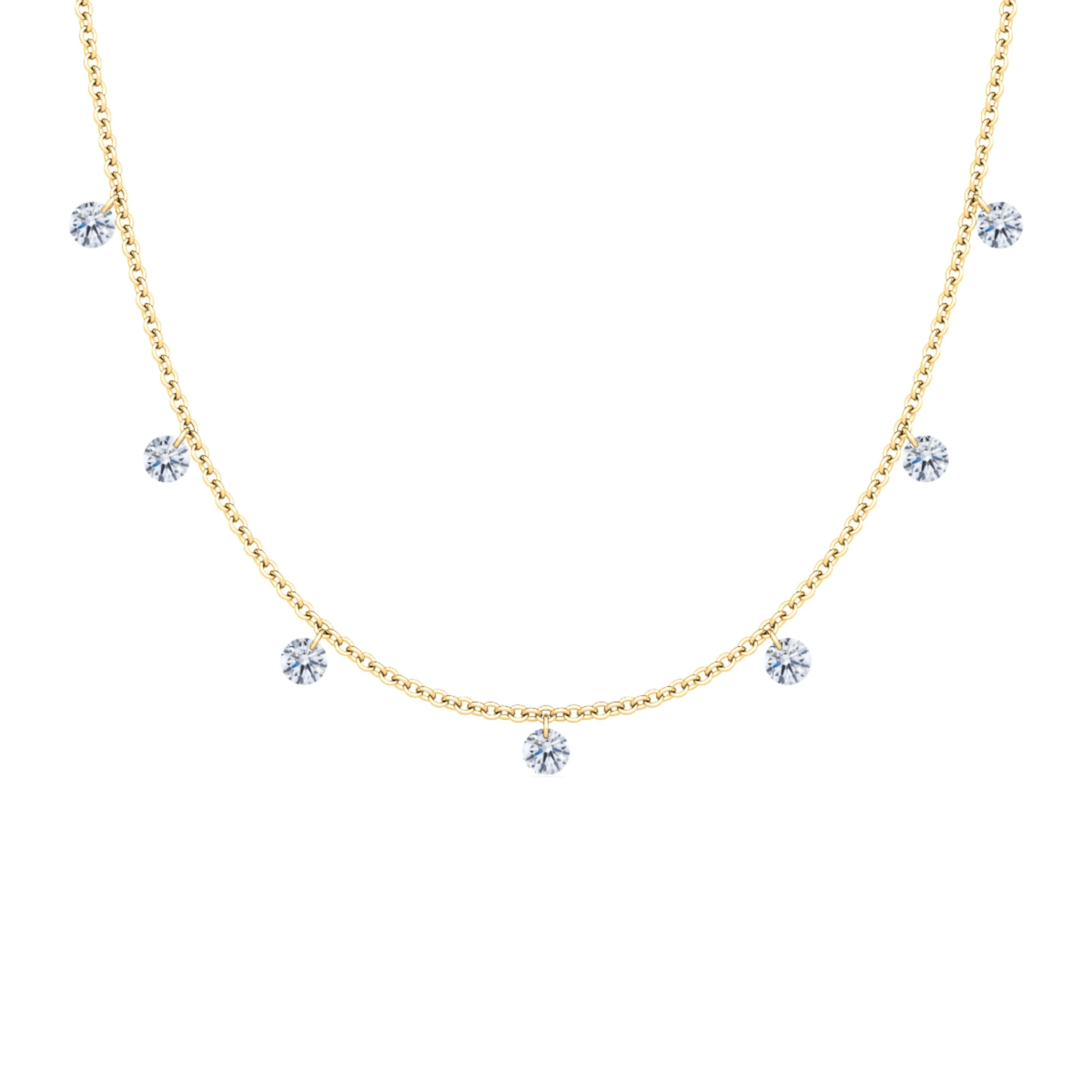 Floating Diamond Necklace