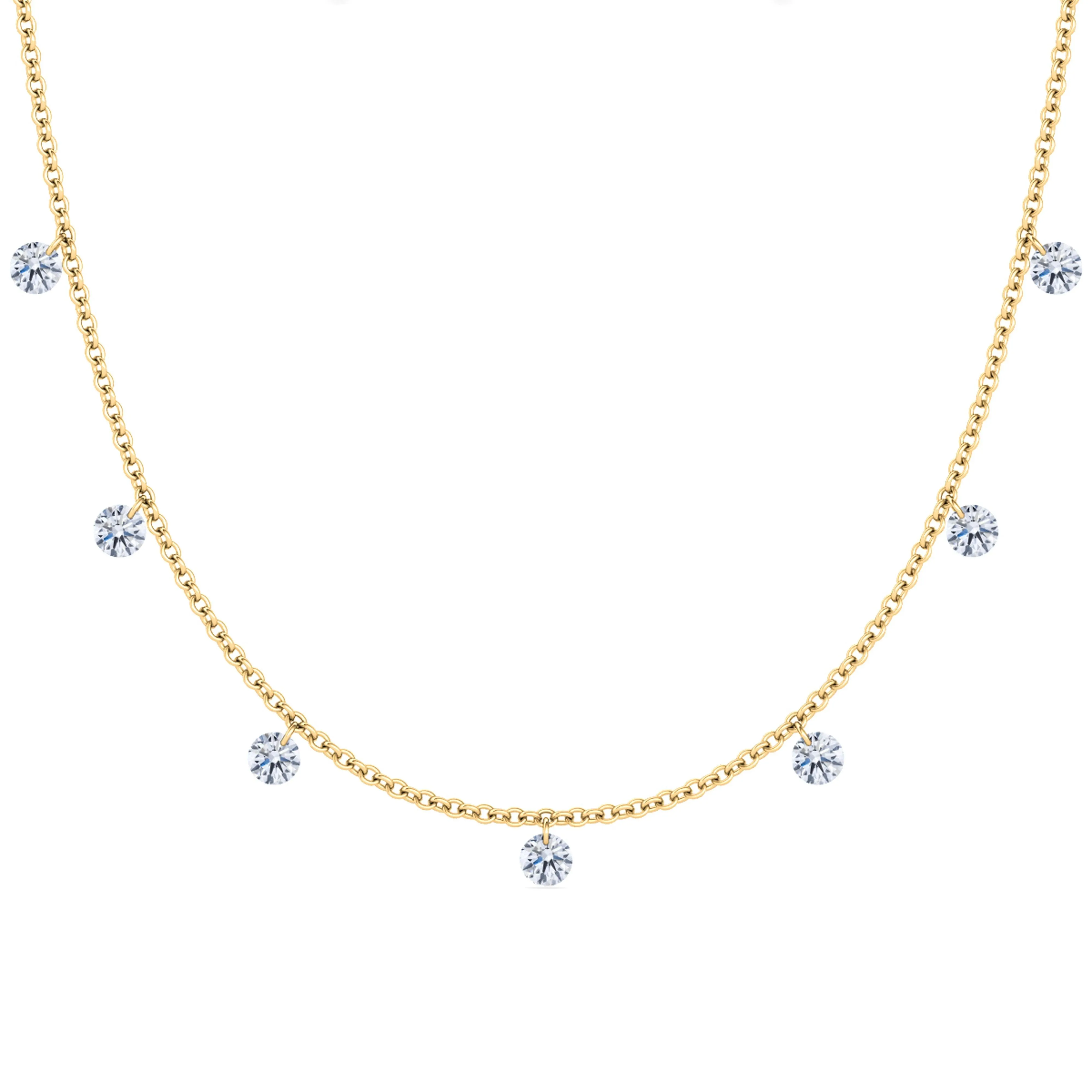 Floating Diamond Necklace