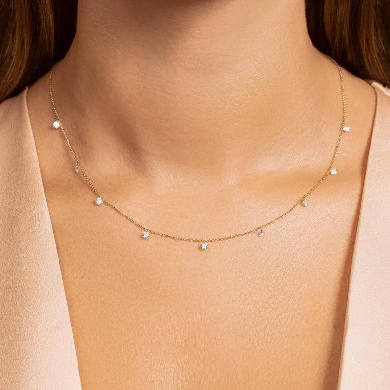 Floating Diamond Necklace