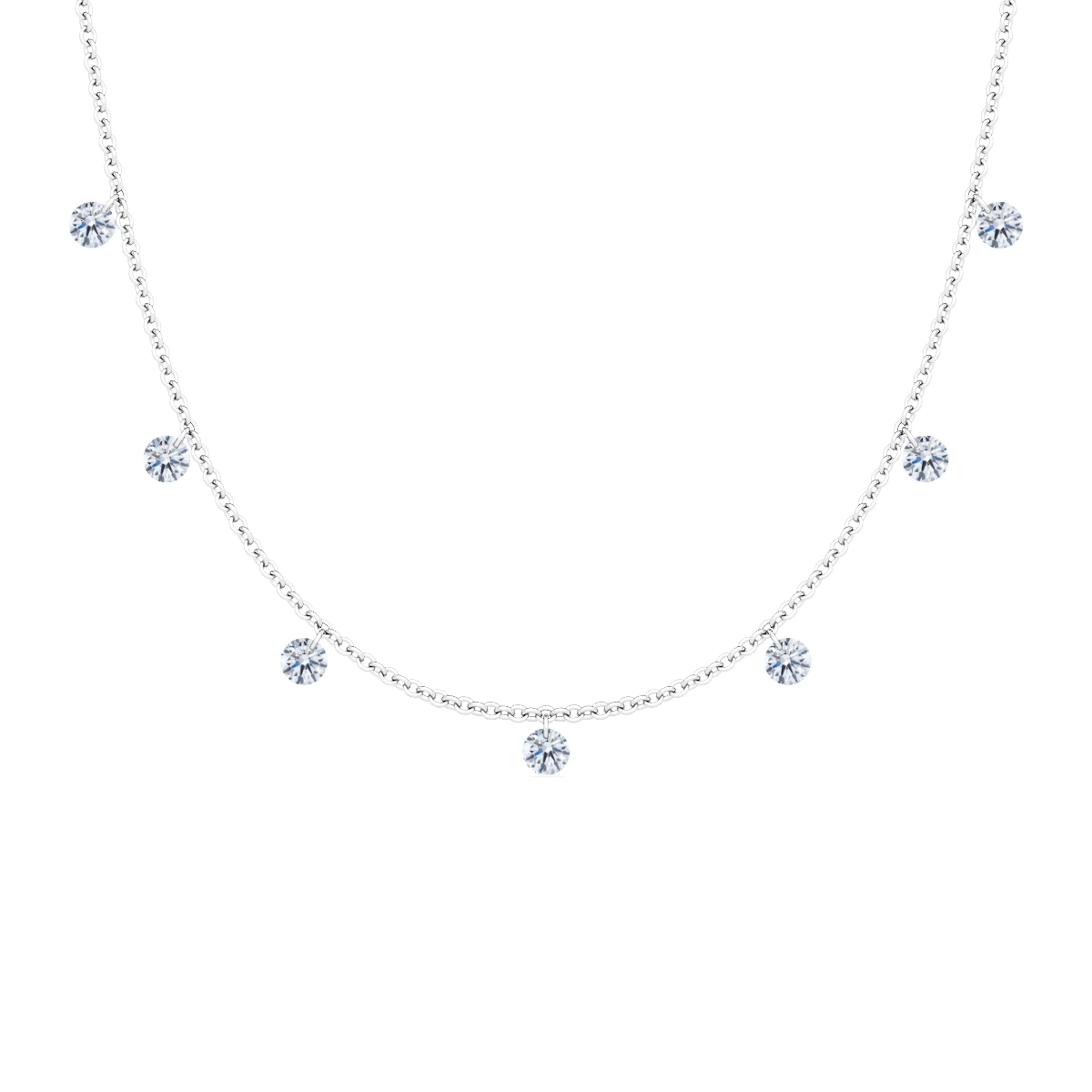 Floating Diamond Necklace