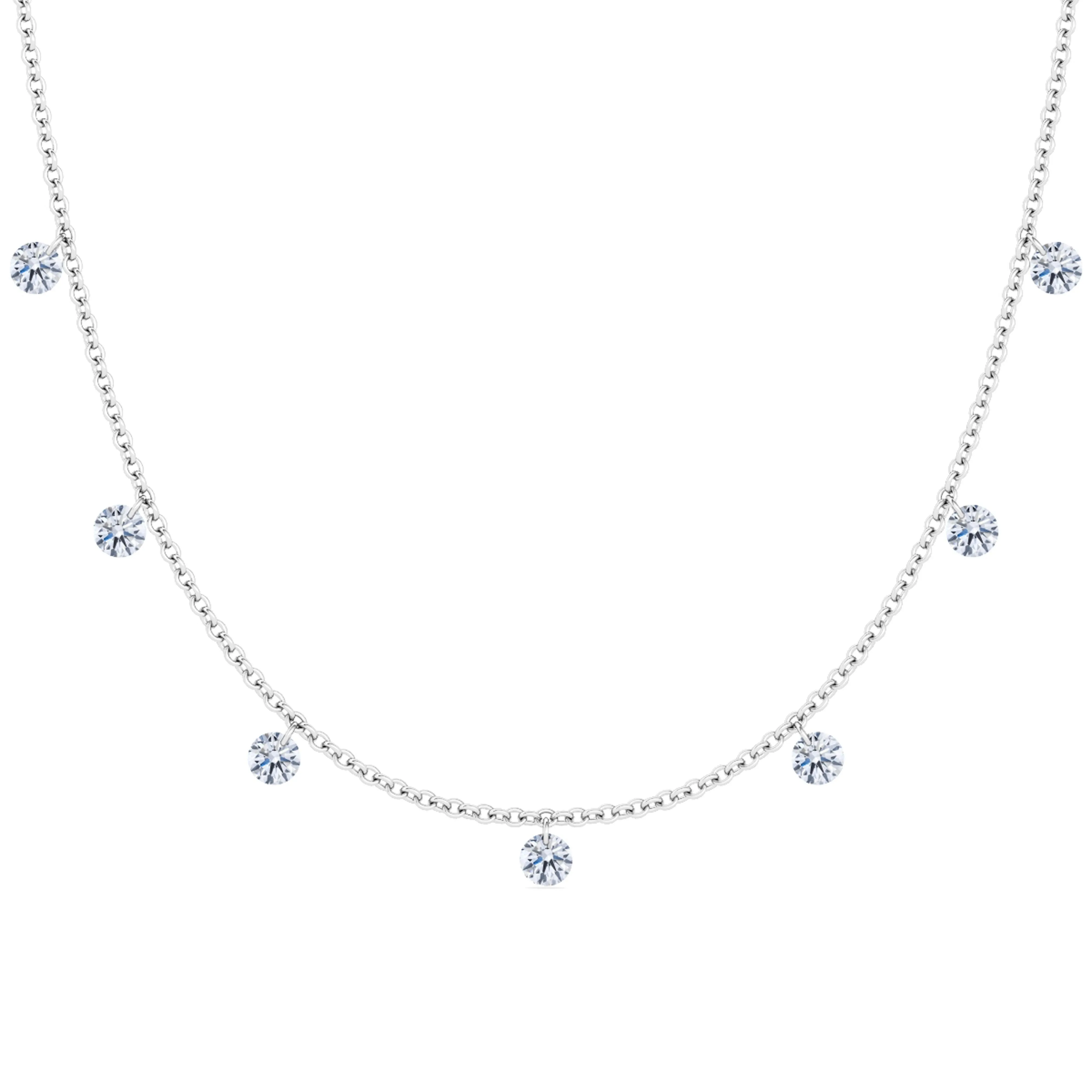 Floating Diamond Necklace