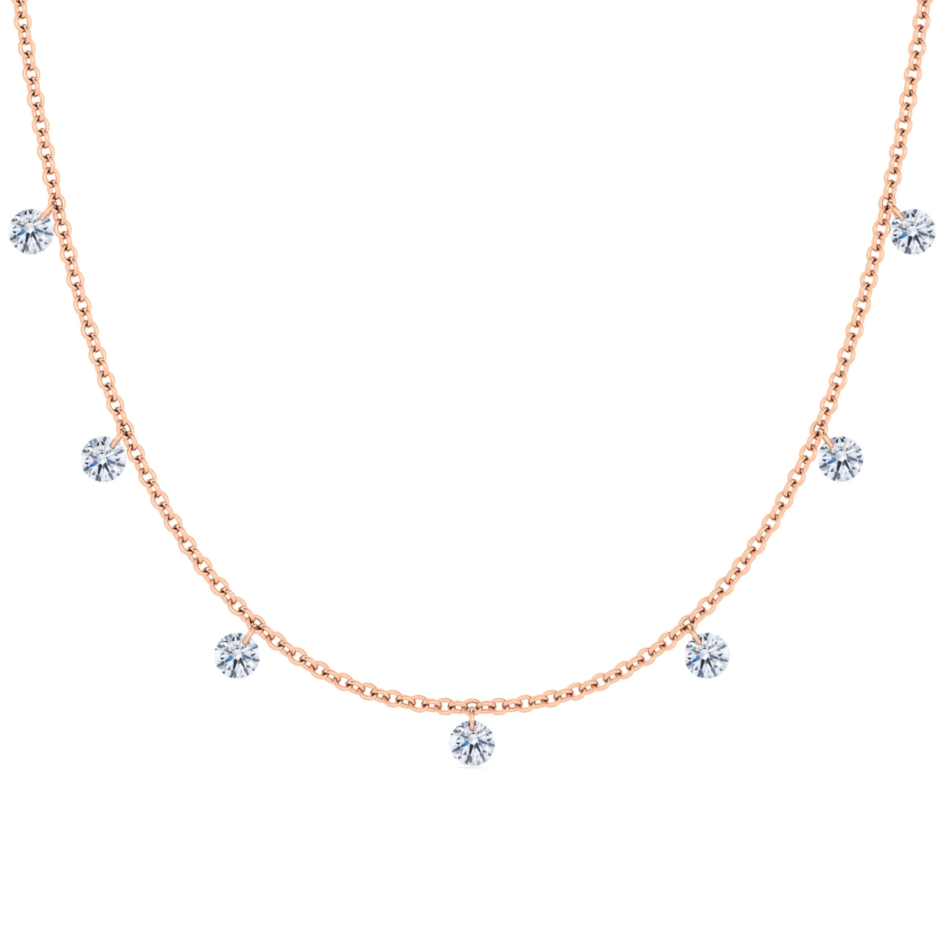 Floating Diamond Necklace