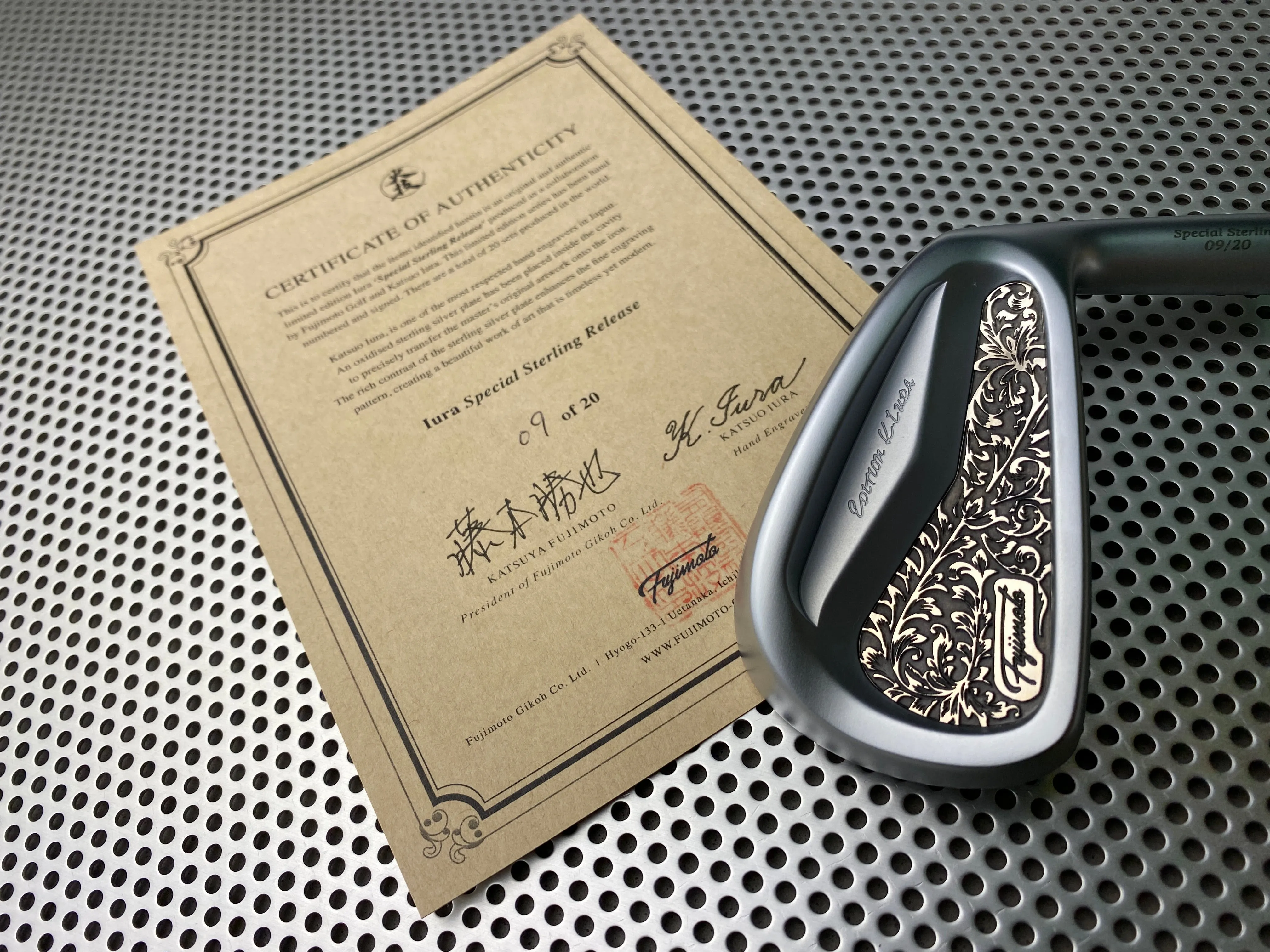 Fujimoto Golf Iron Edition Iura Sterling Silver Limited Edition