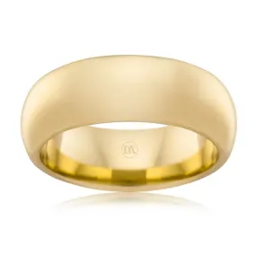 Full Dome 8mm - 18ct Yellow Gold