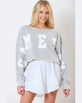 Game Day Cropped Sweatshirt