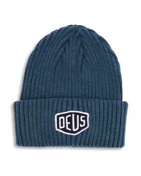 Garment Dyed Shield Beanie - Atlantic Deep