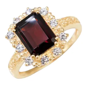 Genoa Garnet Ring