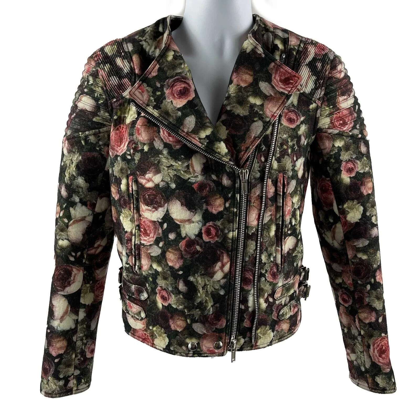 Givenchy - Pristine - Floral Wool Bomber / Silver Hardware - 36 - US S - Jacket