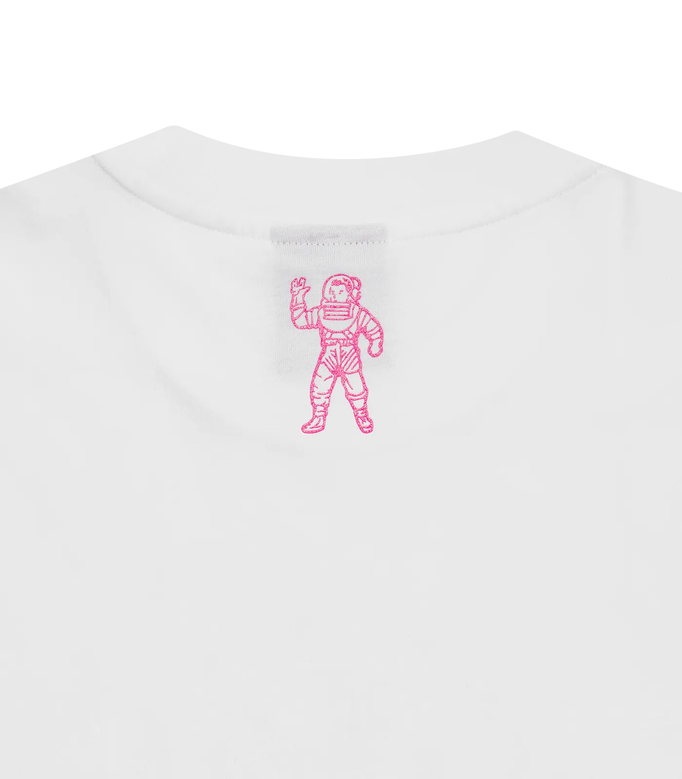 GLITTER ARCH LOGO T-SHIRT - WHITE/PINK